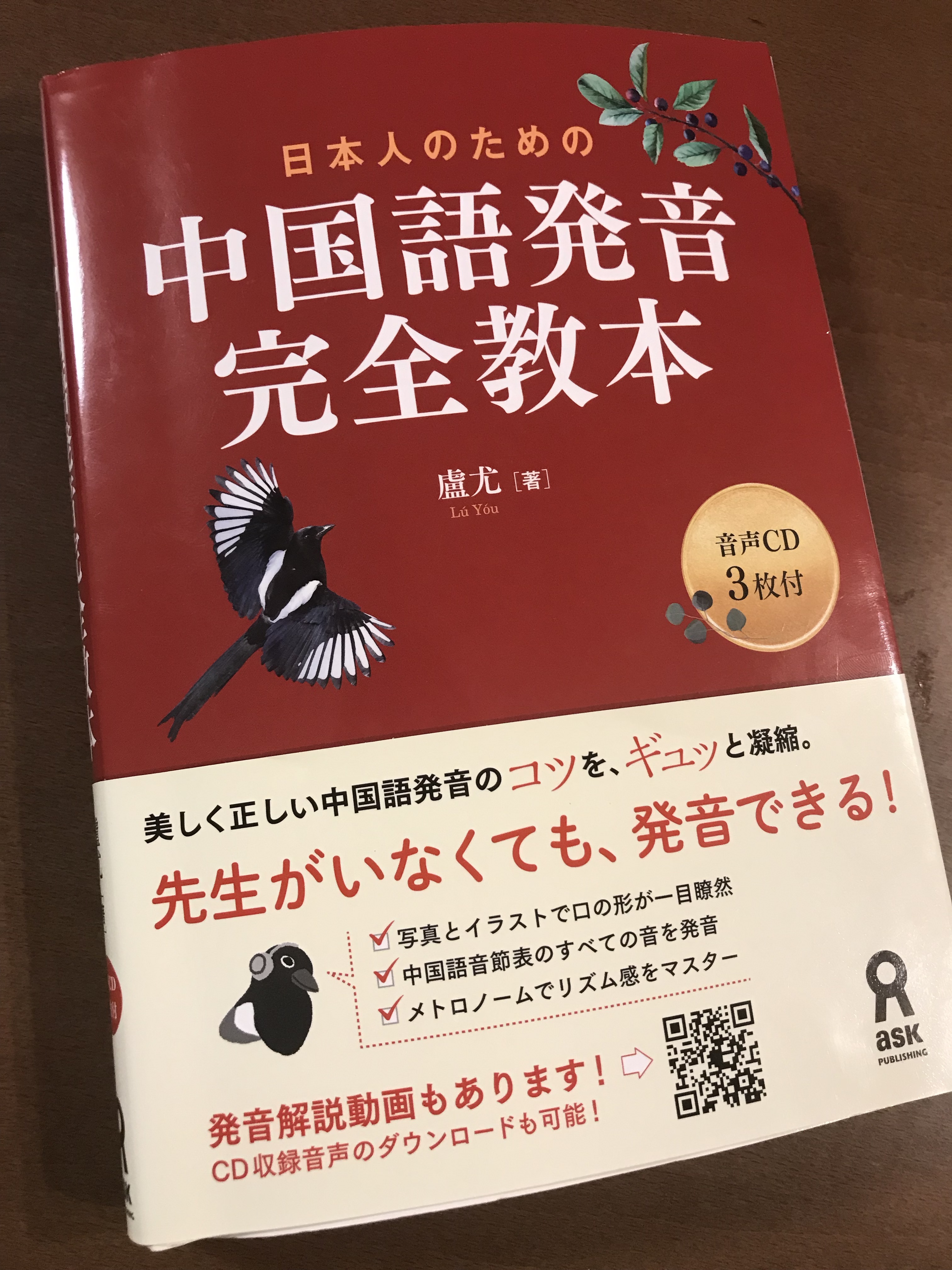 中国語発音の参考書【日本人のための 中国語発音完全教本】を使って